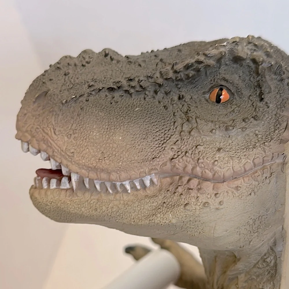 T Rex toilet paper holder with White Roller nwot